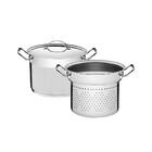 Jogo Cozi-pasta Tramontina Professional Em Aço Inox Fundo Tri
