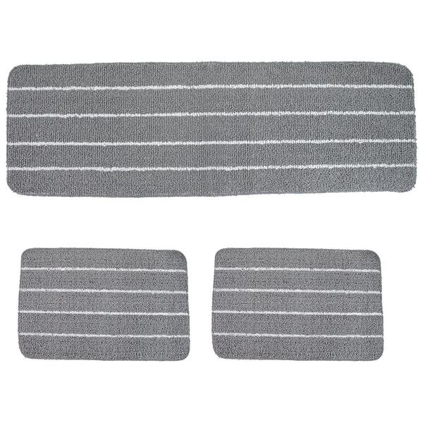 Jogo Cozinha 2 Tapete + 1 Passadeira Antiderrapante