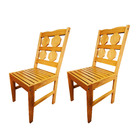 Jogo Cozinha Cadeira Madeira Mel Envernizada Kit 2 Cadeiras