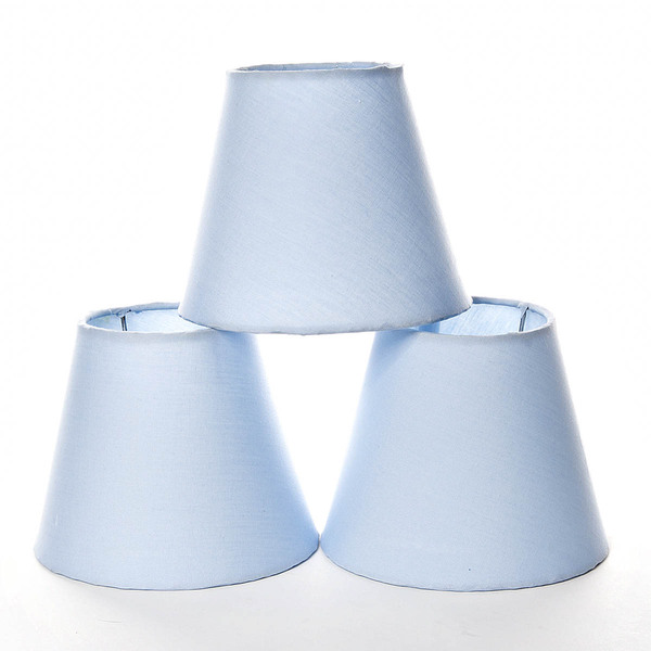 Jogo Cúpulas Para Lustre Azul (3 Unid.) Soquete E27