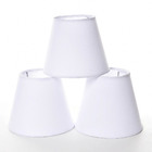 Jogo Cúpulas Para Lustre Branco (3 Unid.) Soquete E27