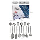 Jogo De 12 Utensílios De Cozinha 100% Inox Profissional Top