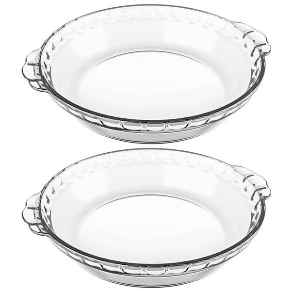 Jogo De 2 Assadeiras Redondas 600ml Marinex Formas De Vidro R