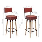 Jogo De 2 Bancos Alto Vintage Gourmet Victory Telha