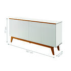 Jogo De 2 Buffets Cardiff Branco