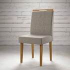 Jogo De 2 Cadeiras Creta Madero Canela Com Titânio - Lukaliam