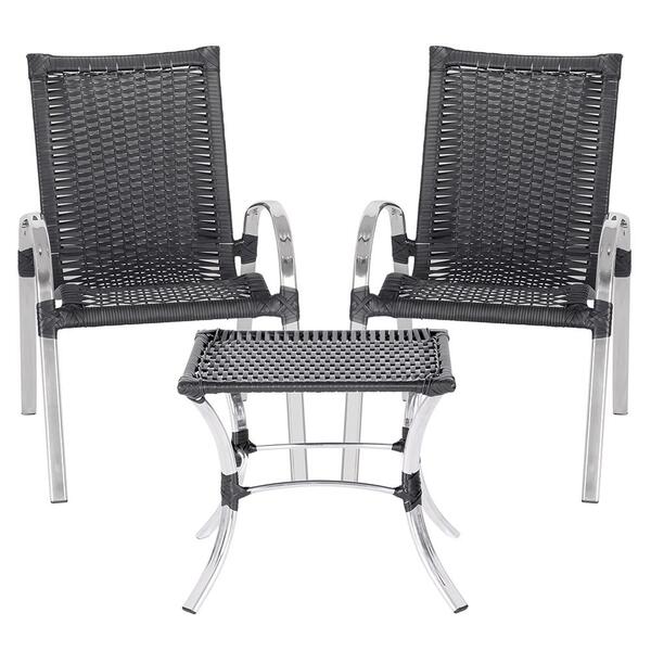 Jogo De 2 Cadeiras De Area Colombia E 1 Mesa Baixa Colombia E