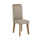 Jogo De 2 Cadeiras Diamante Pé Oblongo Pena Caramelo - Rv Móv