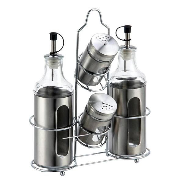 Jogo De 2 Galheteiros E 2 Portas Condimentos Dynasty - 27930