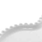 Jogo De 2 Pratos Wolff  Heart Beads De Porcelana Branco