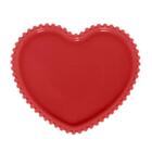 Jogo De 2 Pratos Wolff Heart Beads De Porcelana Vermelho 20cm