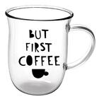 Jogo De 2 Xicaras Coffee Time Em Vidro Borossilicato 350ml