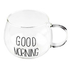 Jogo De 2 Xícaras Em Vidro Para Café Good Morning 380ml Dynas