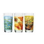 Jogo De 3 Copos Altos De Vidro 350 Ml Van Gogh 56930