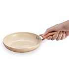 Jogo De 3 Frigideiras Antiaderentes Ceramica Com Aluminio Beg