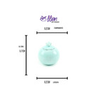 Jogo De 3 Peças Para Banheiro Wolff Butterfly De Porcelana Az