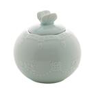 Jogo De 3 Peças Para Banheiro Wolff Butterfly De Porcelana Az