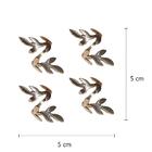 Jogo De 4 Anéis P/guardanapo L Hermitage  Em Latão