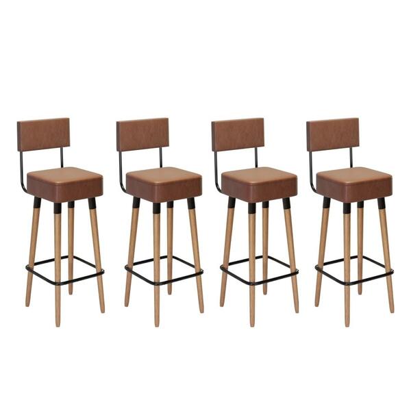 Jogo De 4 Bancos Alto Vintage Gourmet Victory Café