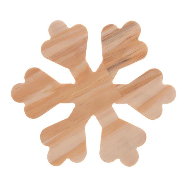 Jogo De 4 Descansos Para Panela Woodart Floco De Neve