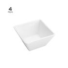 Jogo De 4 Petisqueiras Wolff Cleande Porcelana Branco 7cm X 7
