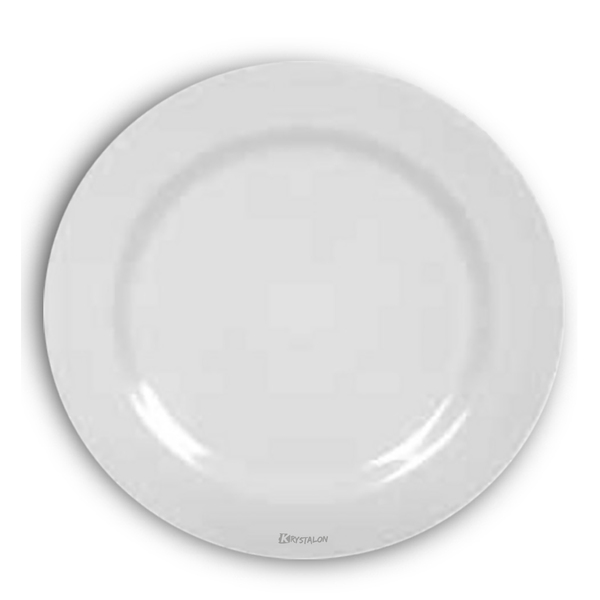 Jogo De 4 Pratos Rendondos Raso Melamina 35cm Krystalon