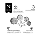 Jogo De 4 Xícaras Medidoras Em Inox