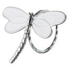 Jogo De 6 Anéis De Guardanapo Luxo Libélula Prata