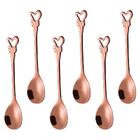 Jogo De 6 Colheres Romantique Em Aco Inox Cor Cobre