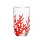 Jogo De 6 Copos Altos Wolff Coral De Acrílico Vermelho De 650