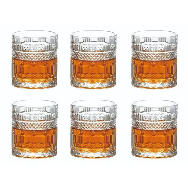 Jogo De 6 Copos De Whisky Em Cristal Ecológico 330ml - L'herm