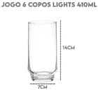 Jogo De 6 Copos Long Drink 410ml Nadir Lights 001663