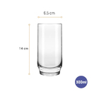 Jogo De 6 Copos Long Drink 410ml Nadir Lights 001663