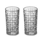 Jogo De 6 Copos Vidro Trançado 290ml 7,2x12,9cm Mimo Style