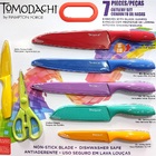 Jogo De 6 Facas Coloridas Com Tesoura Para Cozinha Mesa