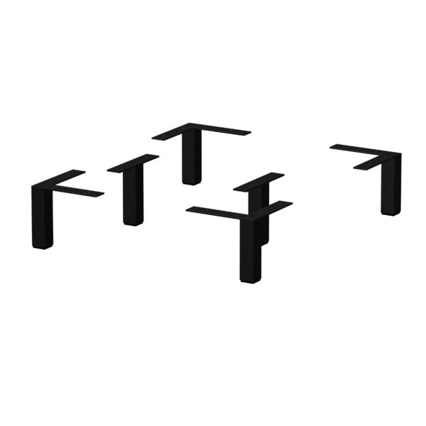 Jogo De 6 Pés Para Sofá Criado Cama Poltrona Baú