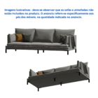 Jogo De 6 Pés Para Sofá Criado Cama Poltrona Baú