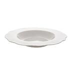 Jogo De 6 Pratos Fundos Wolff Maldivas De Porcelana Fio Prata