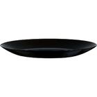 Jogo De 6 Pratos Raso De Vidro Temperado Preto Arcopal Zelie