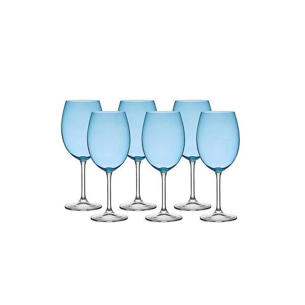 Jogo De 6 Taças Bohemia Gastro Cristal Azul 580ml 57931