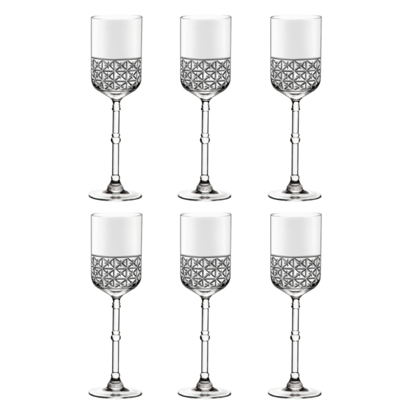 Jogo De 6 Taças De Cristal Para Água 416ml Cidade Da Garoa -c