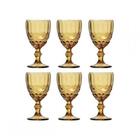 Jogo De 6 Taças De Vinho Âmbar Laço Verre 240ml - Mimo Style