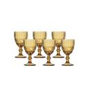 Jogo De 6 Taças De Vinho Âmbar Laço Verre 240ml - Mimo Style