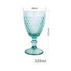 Jogo De 6 Taças Diamond Azul Tiffany