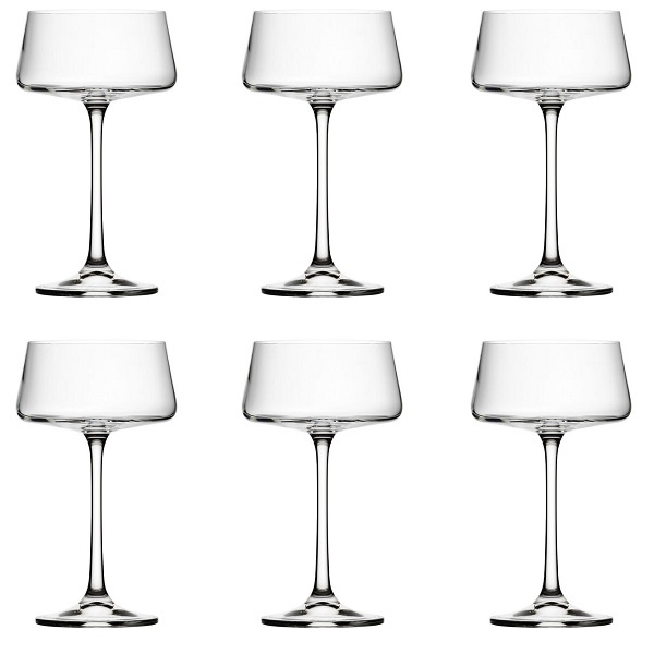 Jogo De 6 Taças Para Coquetel 220ml Cristal Xtra Bohemia