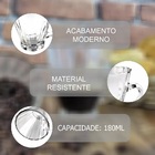 Jogo De 6 Xicaras Acádia Coffee Time Em Vidro 180ml