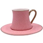 Jogo De 6 Xicaras Cafe Porcelana 80ml Galet Rosa L Hermitage