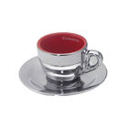 Jogo De 6 Xícaras Cromadas Vermelha