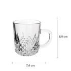 Jogo De 6 Xicaras Dcasa Para Chá Aster Em Vidro 245ml