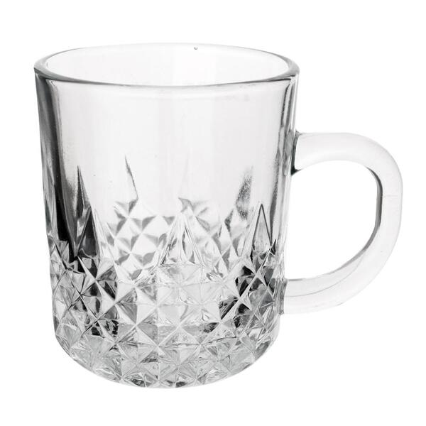 Jogo De 6 Xicaras Dcasa Para Chá Aster Em Vidro 245ml